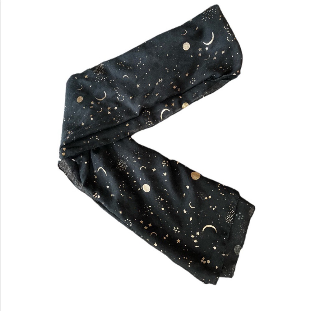 WITCHY GOTH BOHO CELESTIAL SCARF - Picture 2 of 3